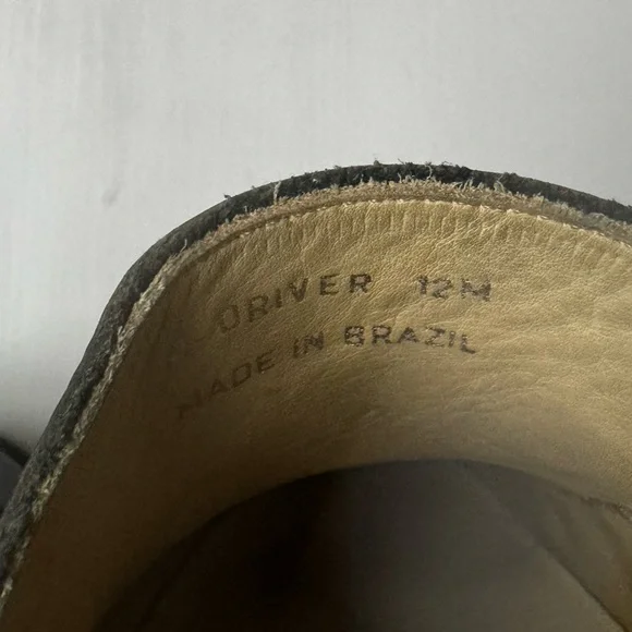 Via Spiga Size 12 men’s black loafers driving shoes - Picture 7 of 7